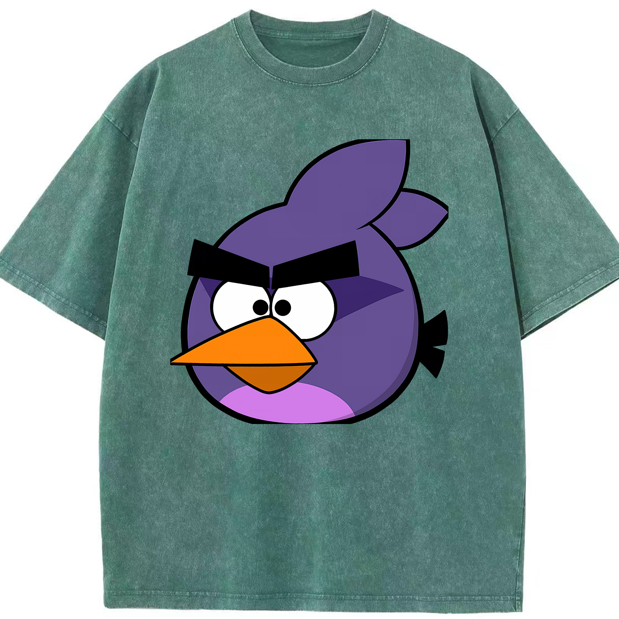 （画像用） Angry Birds アングリーバード 綿100% ヴィンテージ風 半袖Tシャツ（フロントプリント）
